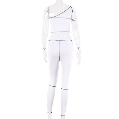 Conjunto Deportivo Asimétrico para Yoga y Fitness - Image 36