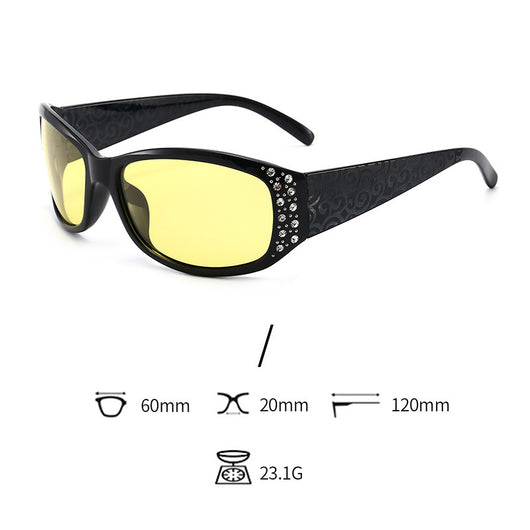 Gafas de Sol Polarizadas Retro Diamante para Mujer con Visión Nocturna - Image 3