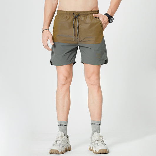 Pantalones Casuales de Contraste para Hombre - Ajuste Holgado Fitness Verano - Image 5