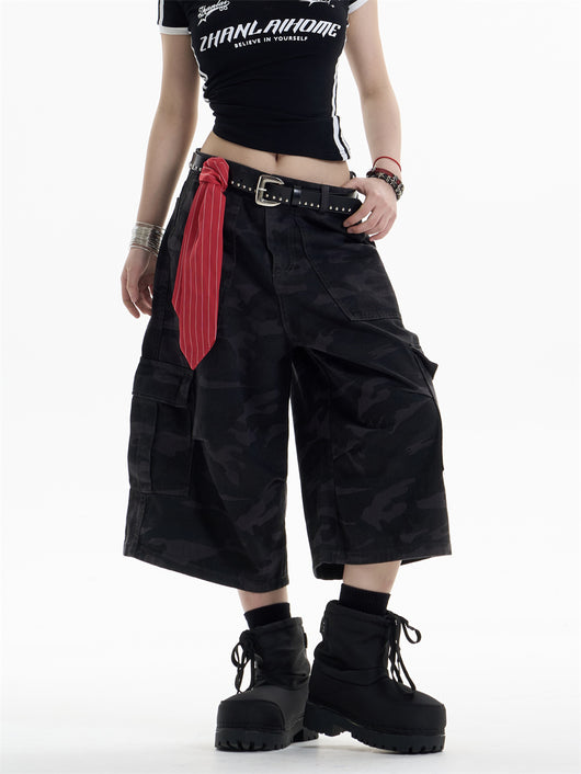 Pantalones Cortos de Trabajo Camuflaje con Múltiples Bolsillos - Image 14