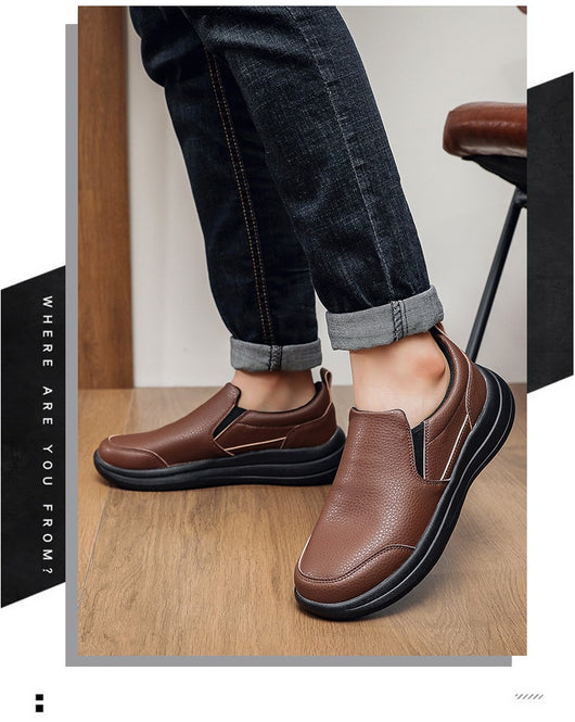 Zapatos de Cuero Ligero Premium para Hombre - Comodidad Casual Elegante - Image 11