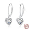 Aretes de Plata Esterlina 925 Corazón Hueco
