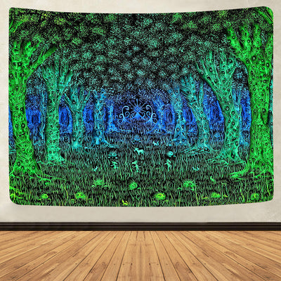 Tapiz Decorativo Colgante con Silueta de Árbol y Mar para Playa - Image 38