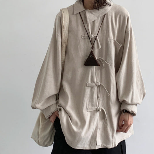 Camisa Tang Retro Fusión Moderna - Estilo Chino Contemporáneo