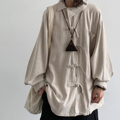 Camisa Tang Retro Fusión Moderna - Estilo Chino Contemporáneo
