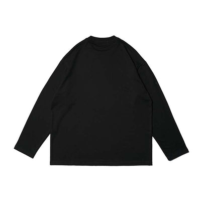 Playera Hombre Manga Larga Suelta con Estampado de Caracteres - Image 2