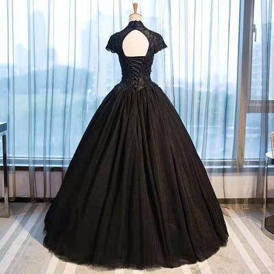 Falda Tutú de Encaje Negro Cuello Alto para Disfraz - Image 7