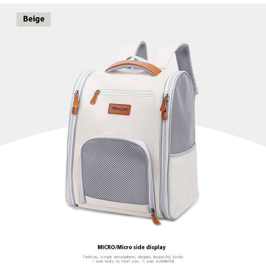 Mochila Transportadora Respirable para Mascotas - Plegable y Portátil - Image 22