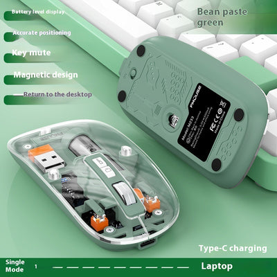 Ratón Inalámbrico Transparente para Computadora y Laptop - Image 9