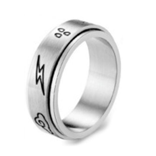 Anillo Giratorio Doble de Acero Titanio para Hombre - Image 19