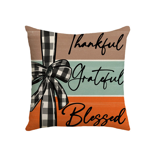 Fundas de Cojín Otoño Calabaza Home Sweet Home 18x18 - Decoración Acción de Gracias - Image 3