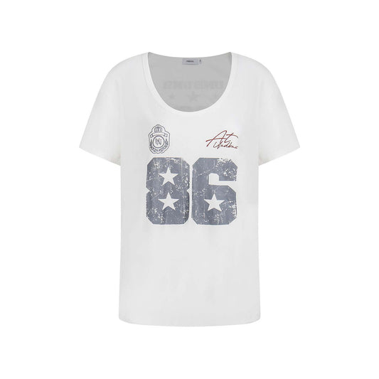 Blusa Estampada American Hot Girl Cuello V Manga Corta - Image 2