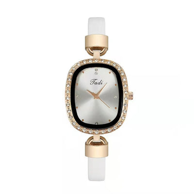 Reloj de Pulsera para Mujer con Brazalete de Diamantes - Conjunto de 2 Piezas - Image 3