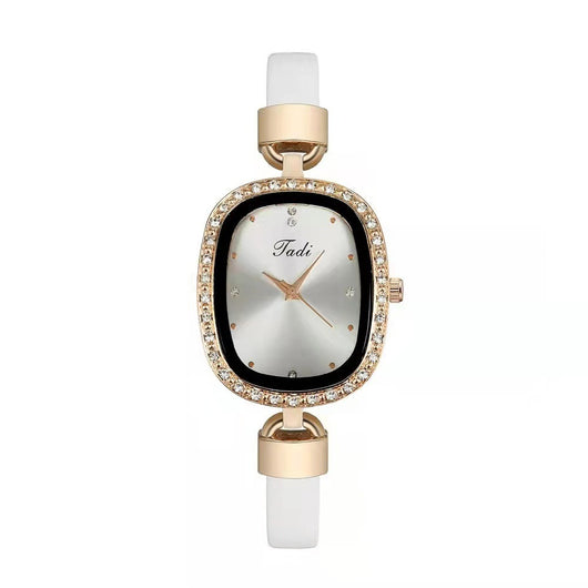 Reloj de Pulsera para Mujer con Brazalete de Diamantes - Conjunto de 2 Piezas - Image 3