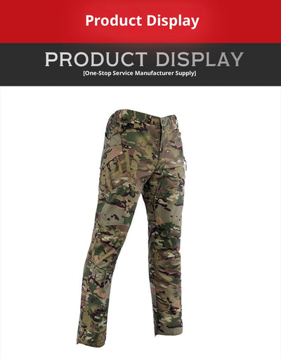 Pantalones Cargo Rectos Transpirables Resistentes a Rasguños con Múltiples Bolsillos - Image 10