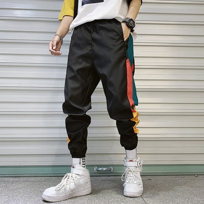 Pantalones deportivos hombre estilo coreano sueltos Harlan con puños ajustables - Image 5