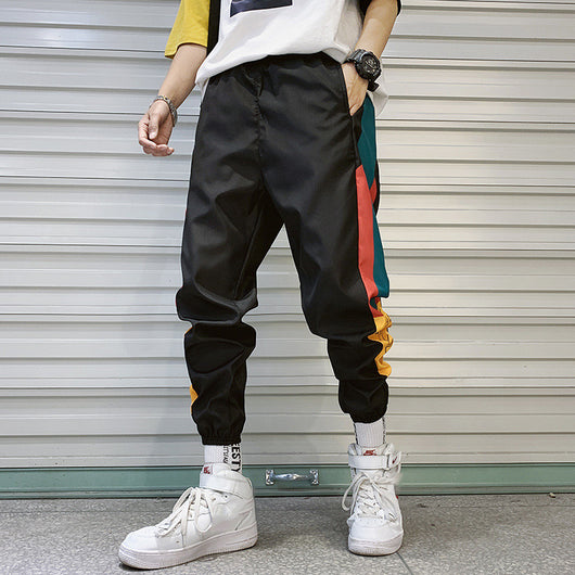 Pantalones deportivos hombre estilo coreano sueltos Harlan con puños ajustables - Image 5