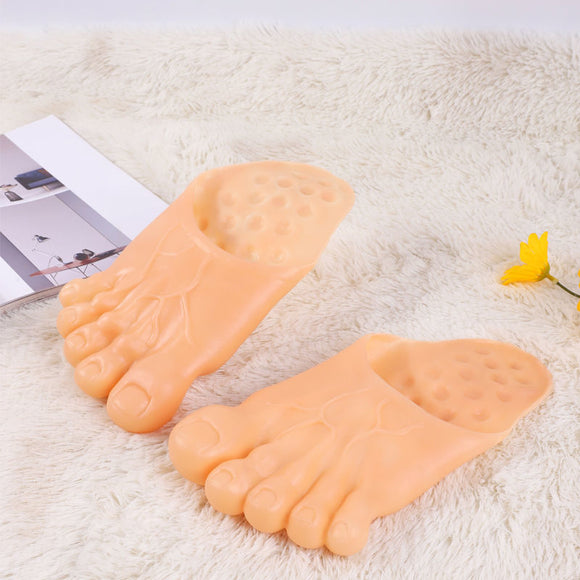 Pantuflas Creativas con Forma de Pie Grande para Hombre y Mujer
