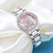 Reloj de Lujo para Mujer con Diamantes y Calendario - Acero Inoxidable