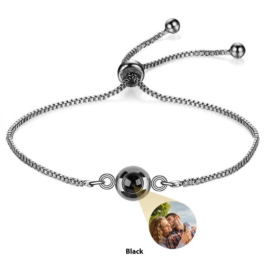 Pulsera de Plata S925 con Piedra de Proyección Nano Grabada 'Te Amo' - Image 2