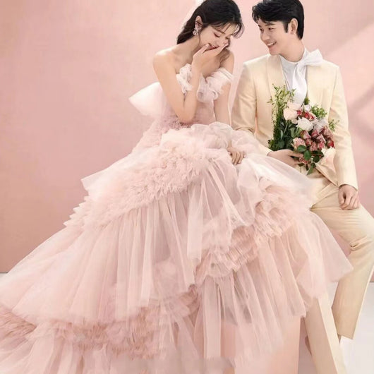 Vestido de Fiesta con Malla Colorida - Diseño Elegante para Bodas y Eventos