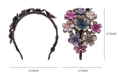 Diadema Ancha con Strass Brillantes - Accesorio Antideslizante Premium - Image 6