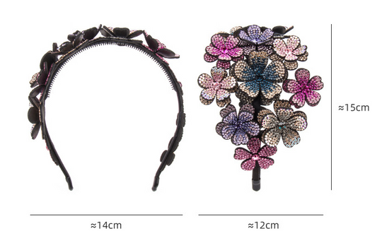 Diadema Ancha con Strass Brillantes - Accesorio Antideslizante Premium - Image 6