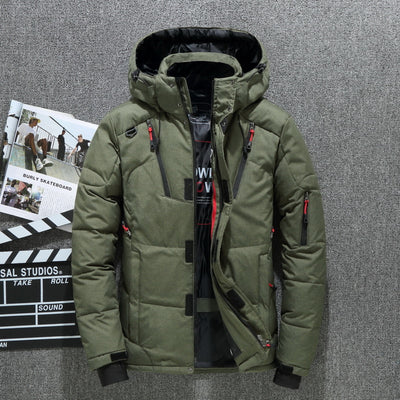 jacket, puffer jacket, grey, black, red, casual, sporty - Image 6