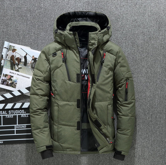 jacket, puffer jacket, grey, black, red, casual, sporty - Image 6