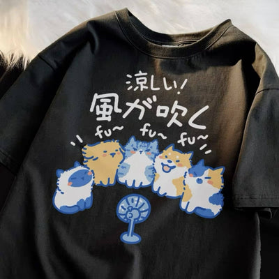 Playera Holgada con Estampado Infantil de Manga Corta - Image 21