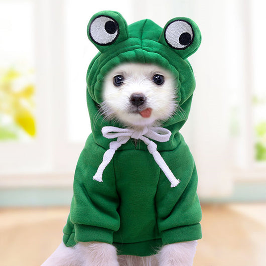 Sudadera Cálida de Rana para Mascotas - Disfraz Halloween Divertido para Gatos y Perros Pequeños - Image 15