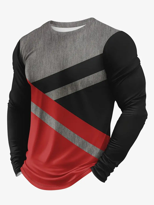 Camiseta Manga Larga Hombre Estilo Trendy Primavera Otoño - Image 8
