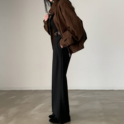 Abrigo Retro de Ante Cálido con Doble Cierre - Perfecto para Otoño Invierno - Image 18