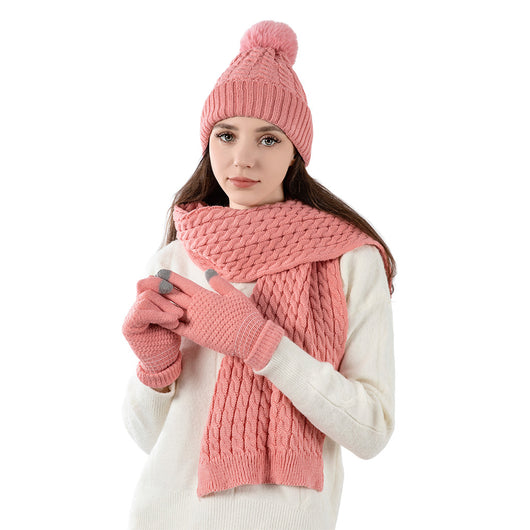Conjunto Térmico de Invierno: Gorro, Bufanda y Guantes en Lana - Image 4