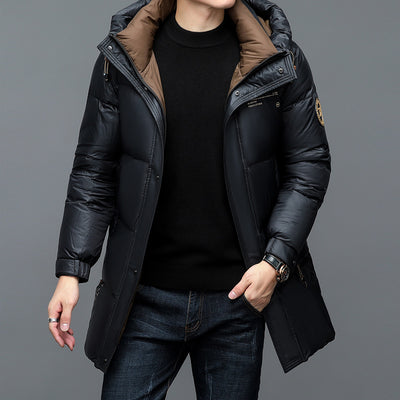 Chaqueta de Plumón de Pato Gruesa para Hombre - Abrigo Casual Invierno - Image 13