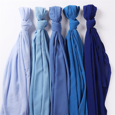Pañuelo de Gasa Perlada en Colores Sólidos - Cobertura Elegante Monocromática - Image 80