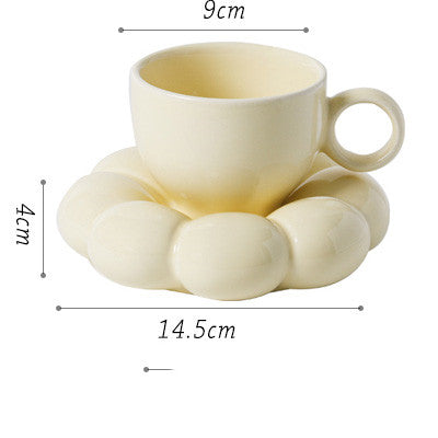 Taza de Desayuno con Plato de Cerámica Floral y Colores Vibrantes - Image 7