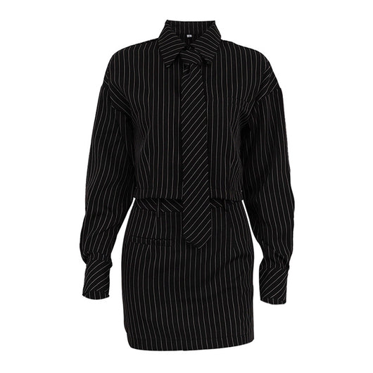 Conjunto de Falda y Blusa a Rayas - Outfit Completo Dos Piezas - Image 13