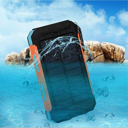 Banco de Energía Solar 20000mAh con Brújula y Luces LED para Aventuras