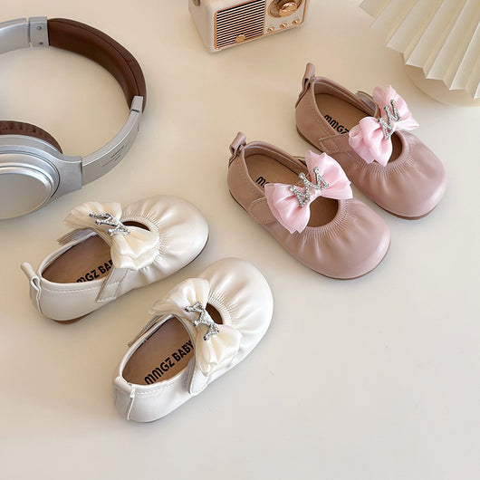 Zapatos de Princesa de Cuero Suave para Niñas