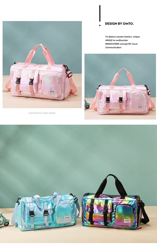 Bolsa de Yoga y Fitness Perlada Multicolor con Compartimento Seco-Húmedo - Image 42