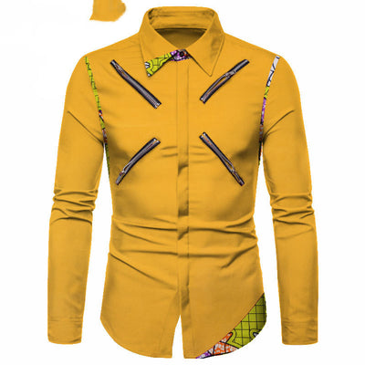 Camisa Casual de Algodón Poliéster Juvenil Blanca con Cuello Solapa - Image 2