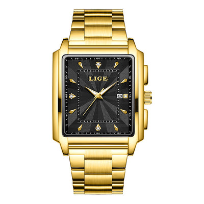 Reloj de Hombre con Esfera Cuadrada Grande y Correa de Acero Inoxidable - Image 6