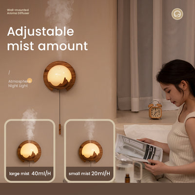 Difusor de Aroma Mural 150ml con Luz Nocturna, Humidificador Inteligente Silencioso y Control Remoto - Image 2