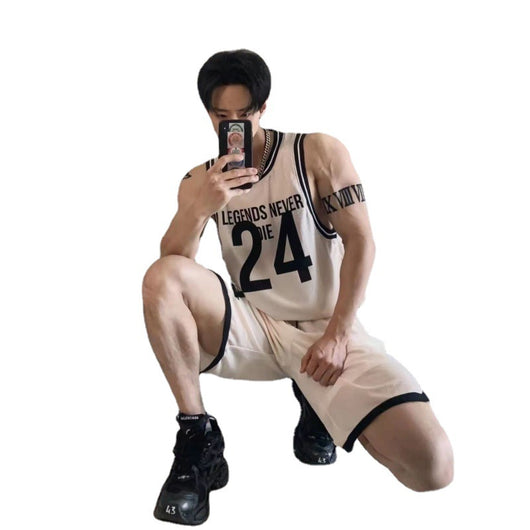 Camiseta Deportiva Elástica Secado Rápido - Jersey de Baloncesto Americano No. 24 - Image 2
