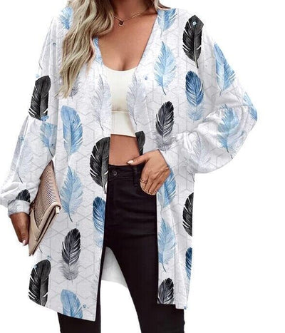 Cardigan Estampado de Manga Larga para Mujer - Image 9