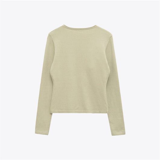 Suéter de Punto para Mujer con Cuello Redondo y Detalles Florales - Image 14