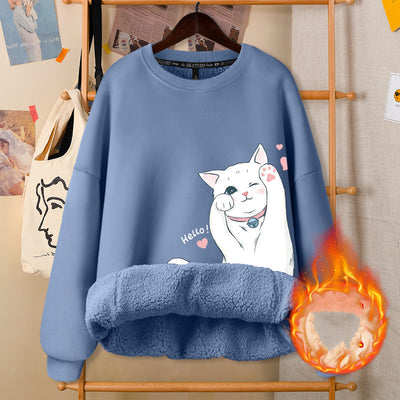 Chaqueta Blanca Cuello Redondo para Otoño e Invierno - Estilo Femenino y Adorable - Image 8