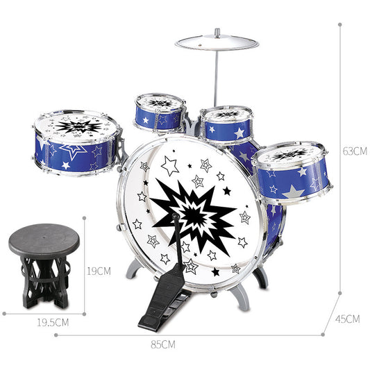 Kit de Batería Jazz Infantil - Instrumento Musical Educativo - Image 2