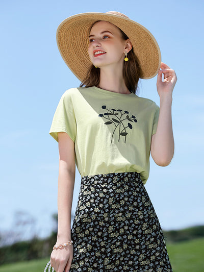 Camiseta Básica de Algodón para Mujer - Image 2